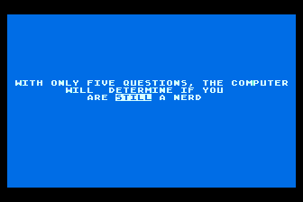 Computer Nerd atari screenshot