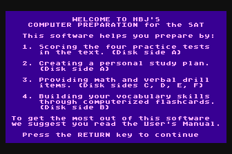 Computer Preparation for the SAT atari screenshot