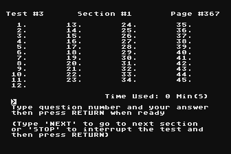 Computer Preparation for the SAT atari screenshot