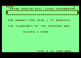Computer Stocks and Bonds atari screenshot