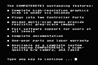 ComputerEyes atari screenshot