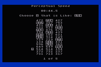 Computerized Perceptual Therapy - Perceptual Speed