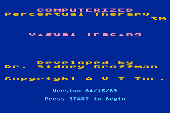 Computerized Perceptual Therapy - Visual Tracing atari screenshot