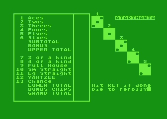 Computerized Yahtzee — screenshot 1
