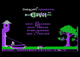 Conan atari screenshot