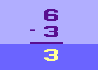 Math Works - Subtraction atari screenshot