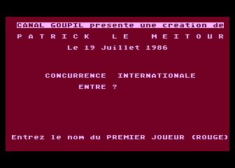 Concurrence Internationale atari screenshot