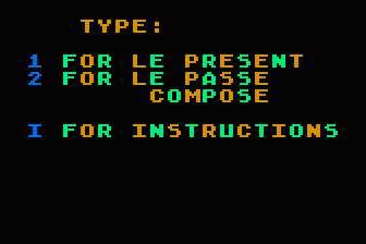 Conjugation Race atari screenshot