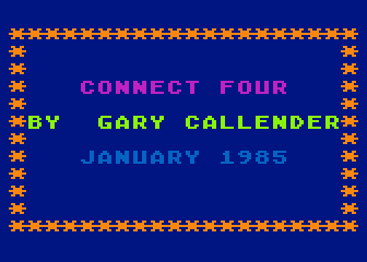 Connect Four atari screenshot