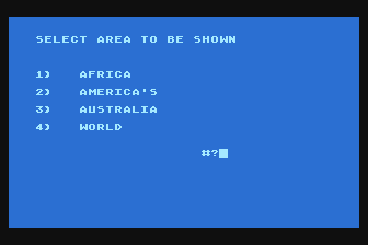 Continental Maps atari screenshot
