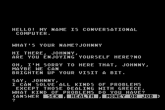 Conversational Computer Program — screenshot 1
