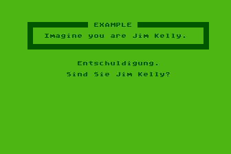 Conversational German atari screenshot