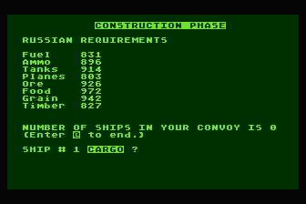 Convoy atari screenshot