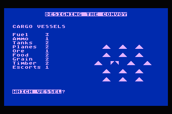 Convoy atari screenshot