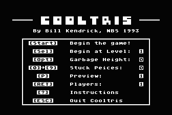 Cooltris atari screenshot