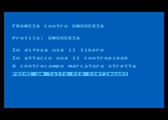 Coppa del Mondo 1982 atari screenshot