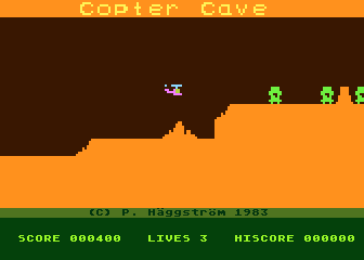Copter Cave atari screenshot