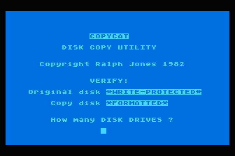 Copycat atari screenshot