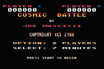 Cosmic Battle atari screenshot