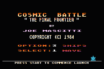 Cosmic Battle - The Final Frontier atari screenshot