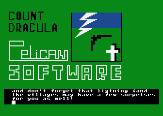 Count Dracula atari screenshot