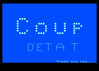 Coup d'État atari screenshot