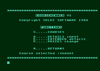 Coursewinner atari screenshot