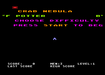 Crab Nebula atari screenshot