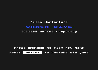 Crash Dive! atari screenshot