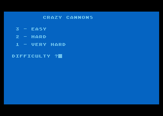 Crazy Cannons atari screenshot