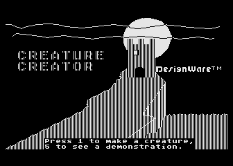 Creature Creator atari screenshot