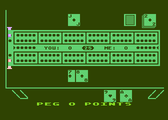 Cribbage atari screenshot