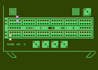 Cribbage atari screenshot