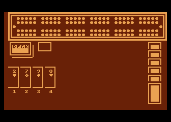 Cribbage atari screenshot