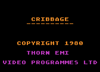 Cribbage / Dominoes atari screenshot