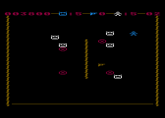 Cross Chase atari screenshot