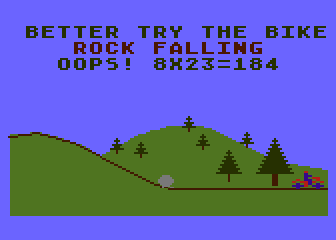 Cross-Country Math Rally atari screenshot