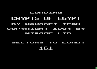 Crypts of Egypt atari screenshot