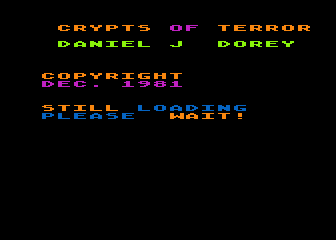 Crypts of Terror atari screenshot