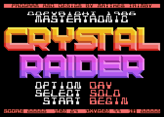 Crystal Raider atari screenshot