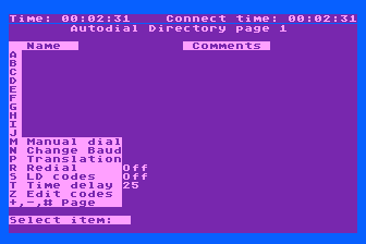 CTerm 2.0 atari screenshot