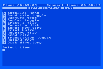 CTerm 2.0 atari screenshot