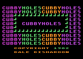 Cubbyholes atari screenshot