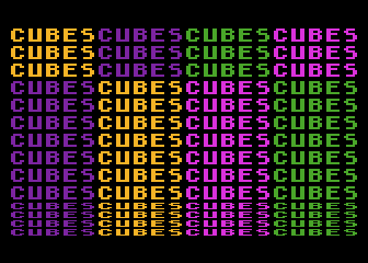 Cubes atari screenshot