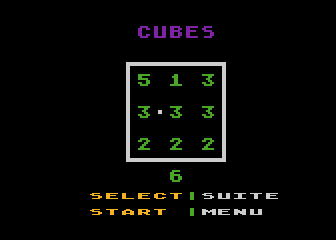 Cubes atari screenshot