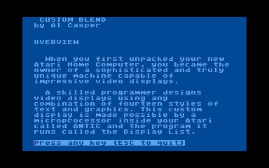 Custom Blend atari screenshot