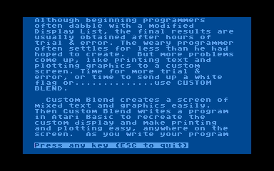 Custom Blend atari screenshot