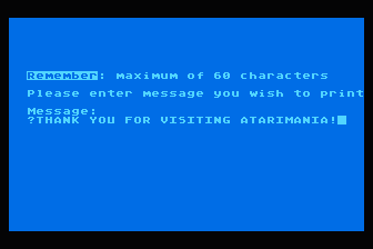 Custom Font Message Printer for Epson atari screenshot