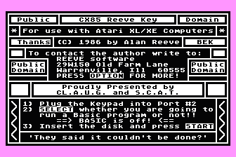 CX85 Reeve Key — screenshot 1