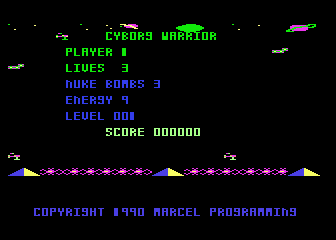 Cyborg Warrior atari screenshot